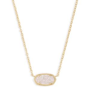 Kendra Scott Elisa Necklace with Drusy Stone